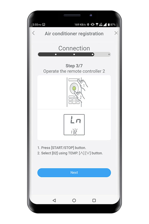 Press the WPS button on the WLAN router that you are connecting to. Refer to the operating manual of the WLAN router for the location of the button and how to press it.