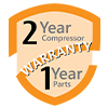 10-Year Parts and Compressor warranty.