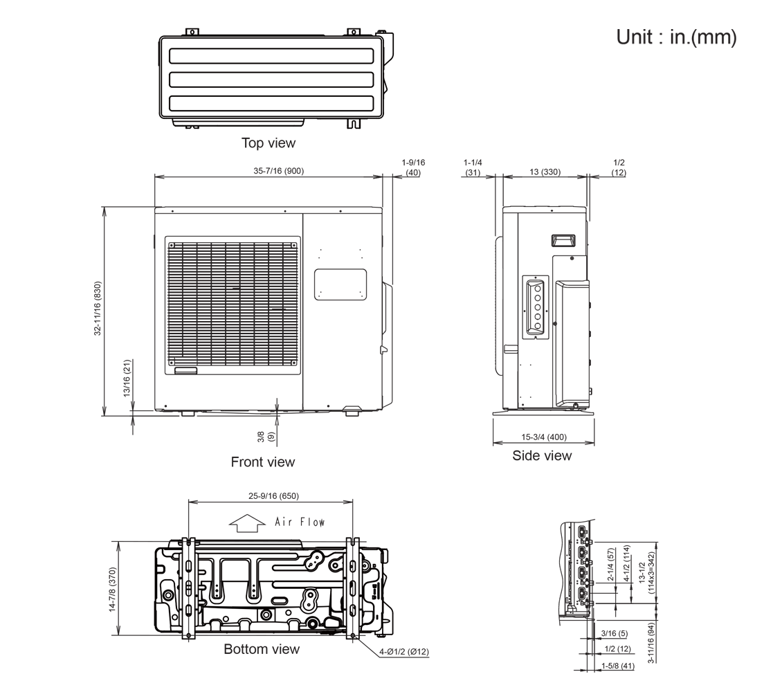 Outdoor Units - Dimensions