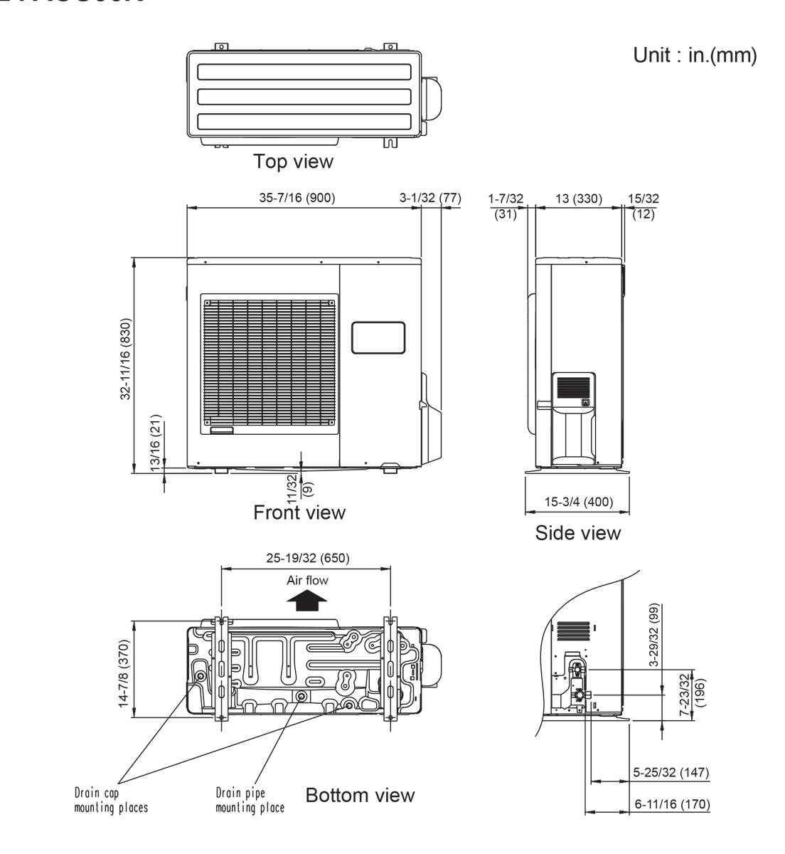 Outdoor Units: Dimensions