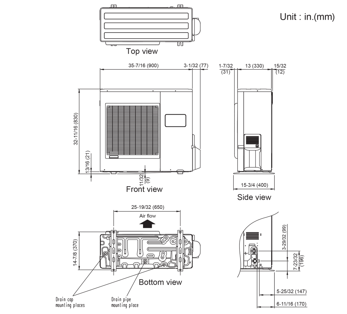 Outdoor Units: Dimensions