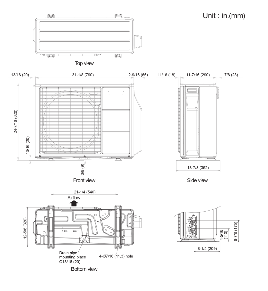 Outdoor Units: Dimensions