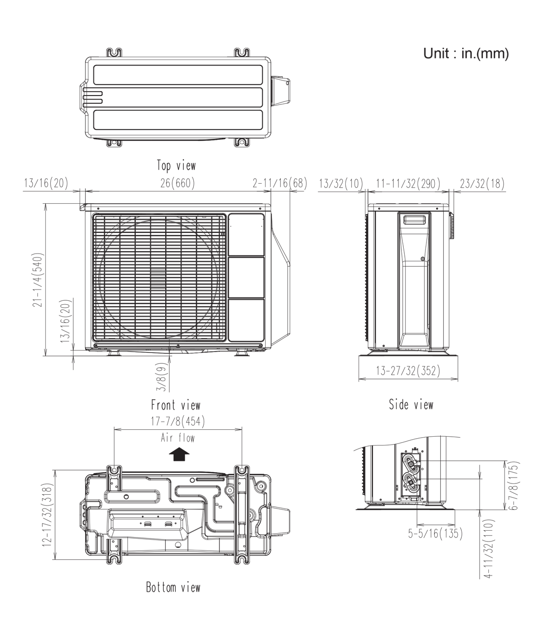 Outdoor Units: Dimensions